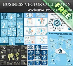 信息图表：Business Vector Collection